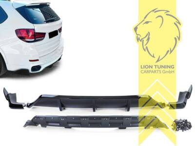 Heckansatz Heckspoiler Diffusor für BMW X5 F15 für M-Paket schwarz glänzend