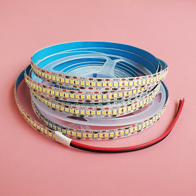 Super Bright 5M 2835 LED Flexible Strip Light  1200LEDs Tape 240LEDs/m 12V 24V