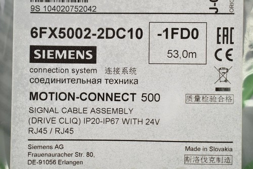 Siemens Signalleitung konfekt. 53m 6FX5002-2DC10-1FD0 ( 6FX5002-2DC10-1FD0 ) - Bild 2 von 2