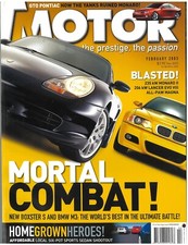 MOTOR Magazine February 2003 Porsche Boxster BMW M3 holden Commodore S Falcon XR