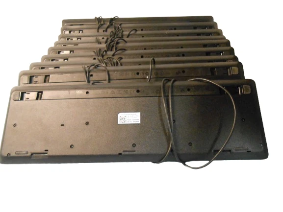 Lote de 10 teclados Dell ultra delgados USB con cable KB212-B Foto 3 de 4