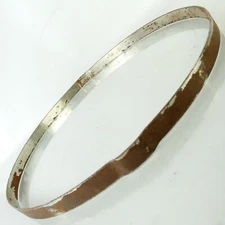 Leedy&Strupe 14" Snare Drum Resonant Side Rim/Hoop Nickel-Steel Vintage 30s USA