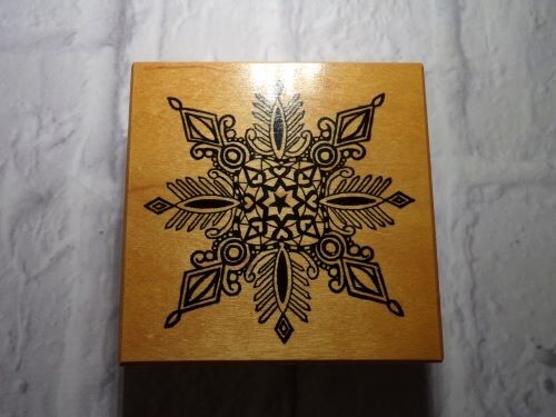 1988 PSX G-356 Snowflake Rubber Stamp Winter Crafts Card Making Scrapbook Art - Picture 1 of 3