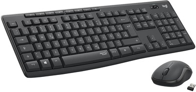 Logitech MK295 Wireless Tastatur-Maus-Set With Silenttouch-Technologie