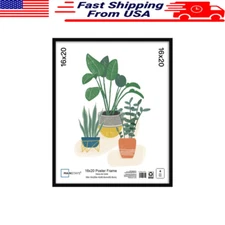 16x20 Black Poster Frame Wall Gallery Hanging Durable Bedroom Livingroom Indoor