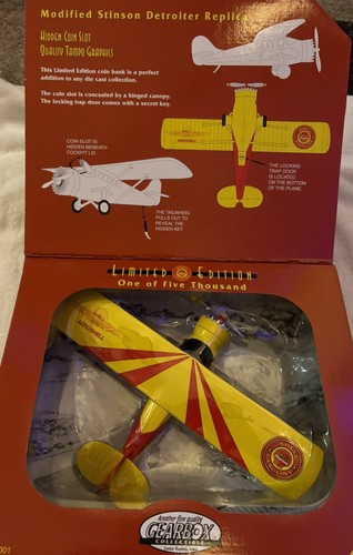 Vintage Gearbox Shell Gasoline Stinson Detroiter Airplane in Original Box New - Picture 2 of 4