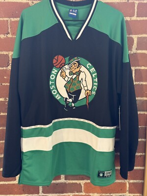 Boston Celtics Ultra Game Hockey Jersey Men L NBA Black NEW WITH TAGS