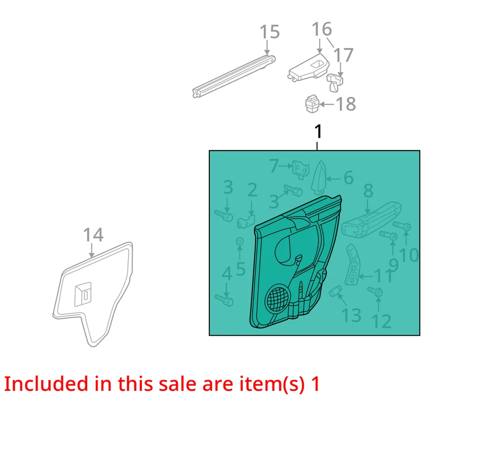 适合 2004 - 2005 年 PONTIAC AZTEK 面板 10342586 - 全新原始设备制造商 10342586 — 第 2/3 张图片