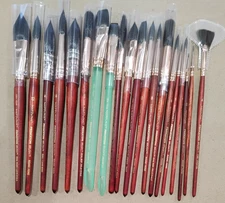 LOT OF 20 - Princeton Neptune Synthetic Squirrel Watercolor Paint Brushes - NEW!
