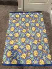 Vintage 90's Pokémon Blanket Comforter Nylon Trim 44x58 USA Made Pikachu Pokemon