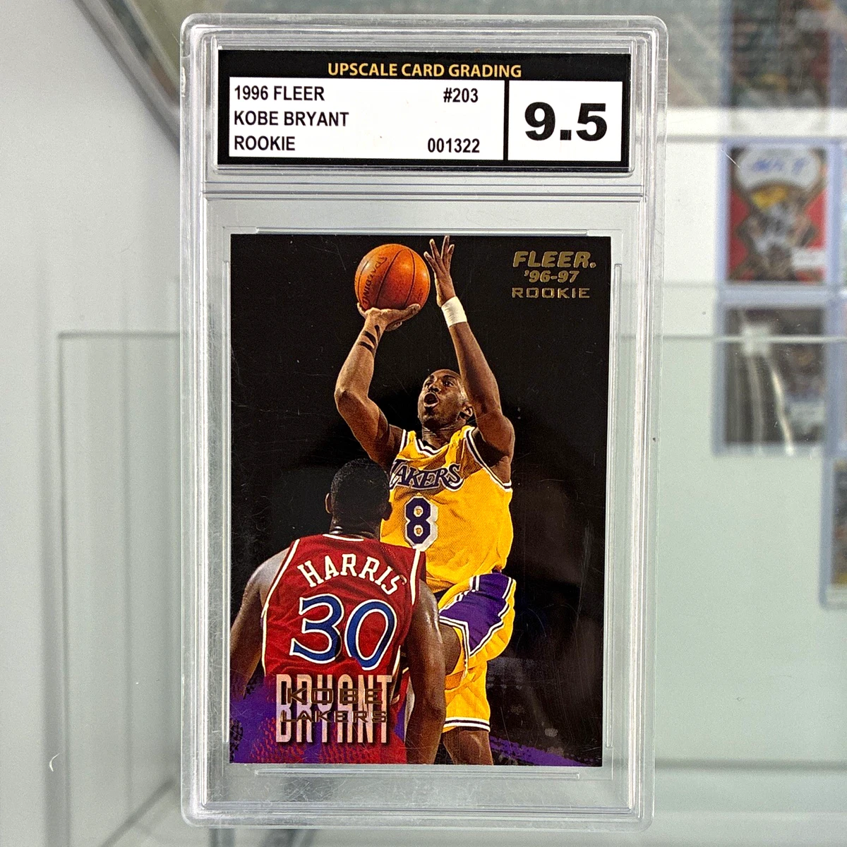Fleer Kobe Bryant Grade 9.5 Basketball Rookie Sports Trading Cards