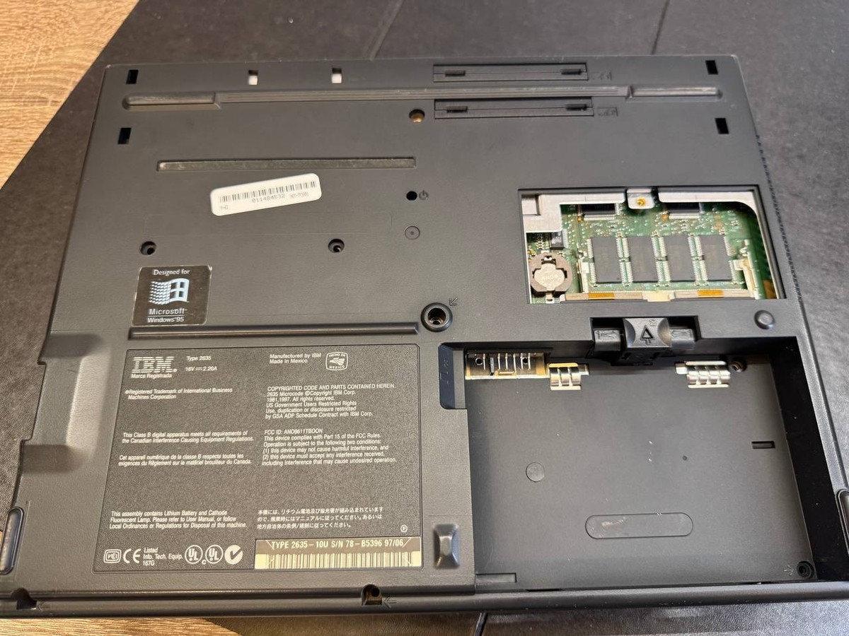 Vintage IBM ThinkPad 380 Series Type 2635 Laptop – Incomplete | eBay