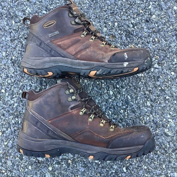 Skechers Waterproof Men's Leather Hiking Boots Brown Size 13 US
Opens in a new window or tab