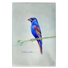 Betsy Drake Blue Grosbeak Guest Towel