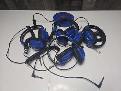 Lakeshore 8-station Position Portable Headphone Junction Box + 4 Headphones