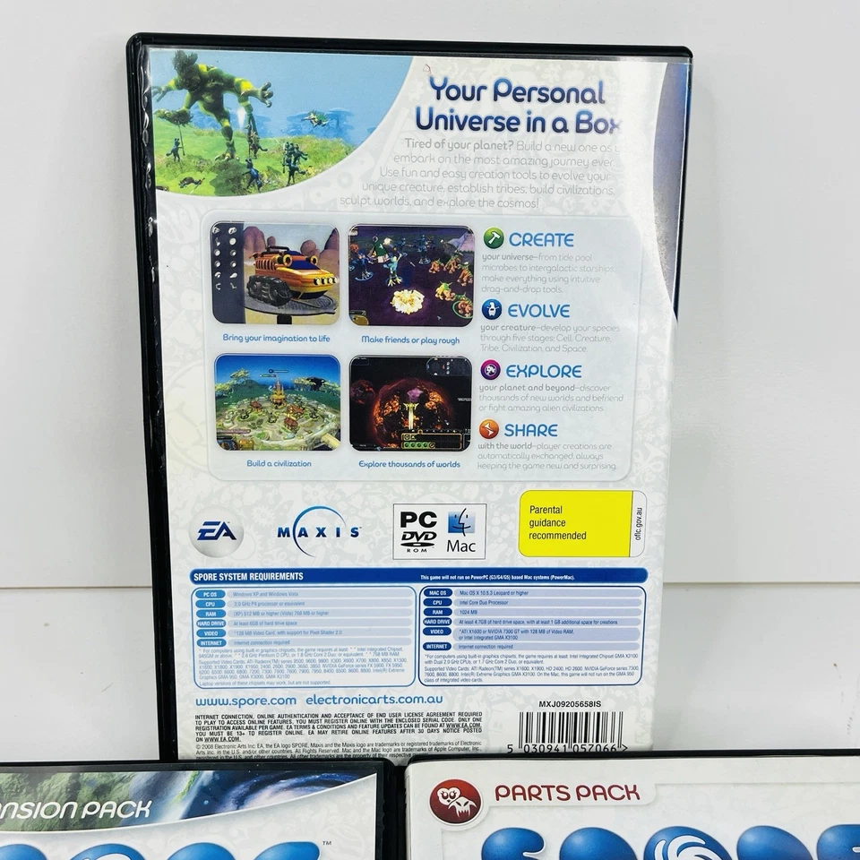Spore PC Game Bundle w/ Galactic Adventures & Creepy & Cute Expansions (3x EA) - Image 3 of 4