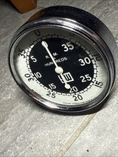 Vintage Stewart Warner Rpm Gauge Hundreds Mechanical Tachometer Sw Works