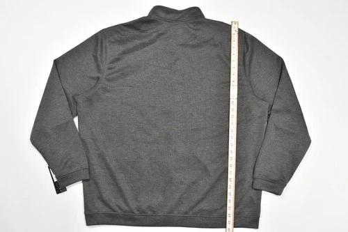 adidas Mens Elevated Full Zip Jacket Size 2XL Charcoal Heather Gray Black NWT image 5