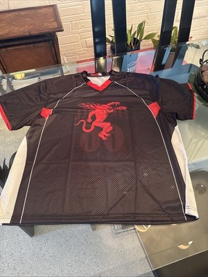 Fireball Whiskey Jersey Black Size Large With #66 On Back