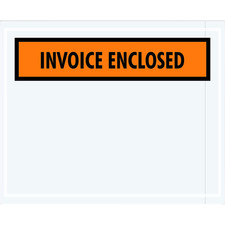 JVCC Pressure Sensitive Enclosed Envelopes: 4-1/2 in. x 5-1/2 in. INVOICE ENCLOS