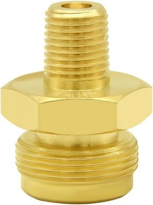 #ad 1LB Propane Disposal Adapter Fitting 1 4quot; NPT Male to 1quot; 20 Male Throwaway Cy... $15.94