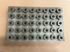 10 Pack Workholding Fixture Clamps (5/16- 18 Stud) 1" Hex Steel Body