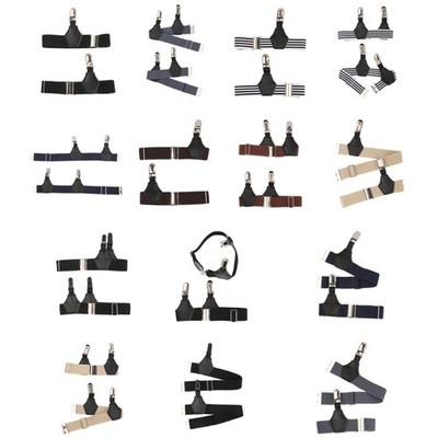 2Pcs Men s Elastic Sock Garters Belt Sock Holder Suspenders Clips for Stockings