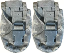 2 PACK USGI Flash-Bang Grenade Pouch ACU MOLLE