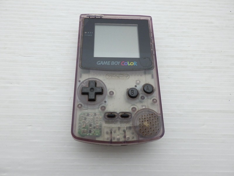 AS IS-Game Boy Color Console (CGB-001 / Clear Purple) 9000025546003