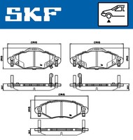 Vkbp 80383 A Skf Bremsbelagsatz, Scheibenbremse FüR Toyota
