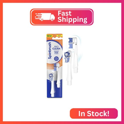 #ad #ad Spinbrush New PRO Clean Replacement Heads Electric Toothbrush Refills Soft Bri $8.57