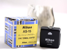 NIKON AS-15 HOT SHOE CAMERA ADAPTER FOR N2000 N4004 N2020 N8008 EM FG FG-20-NEW