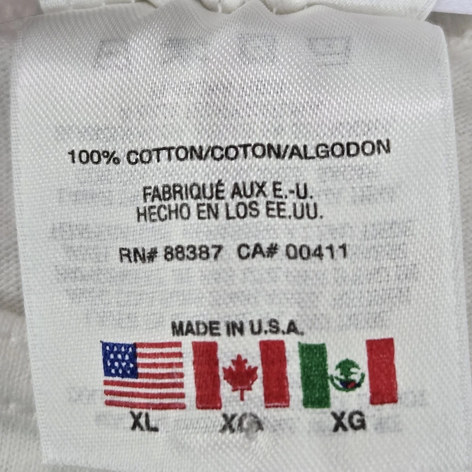 Camiseta sin mangas Adidas para mujer XL blanca ropa deportiva logotipo sin mangas Y2K Foto 3 de 4