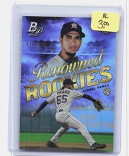 2019 Bowman Platinum #RR-16 Cionel Perez Renowned Rookies Purple #/250