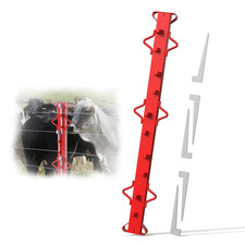 4Ft Woven Wire Fence Stretcher Bar with 5 Wedges, Heavy Duty Steel Fence Puller