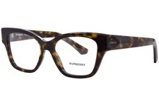 Burberry BE2420 3002 Eyeglasses Frame Women's Dark Havana Full Rim Cat Eye 52mm