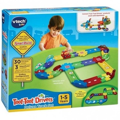 VTech Go! Go! Smart Wheels Deluxe Track Playset Interactive Car Track Toy