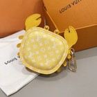 Louis Vuitton Women's Yellow Leather Crab Charm Keychain Accessory — photo 2