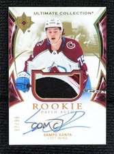 2021-22 Upper Deck Ultimate Collection Rookies 87/99 Sampo Ranta Patch Auto 0d6j