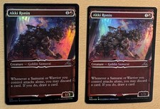 MTG Akki Ronin X2 (Showcase) Foil Card’s, Kamigawa: Neon Dynasty