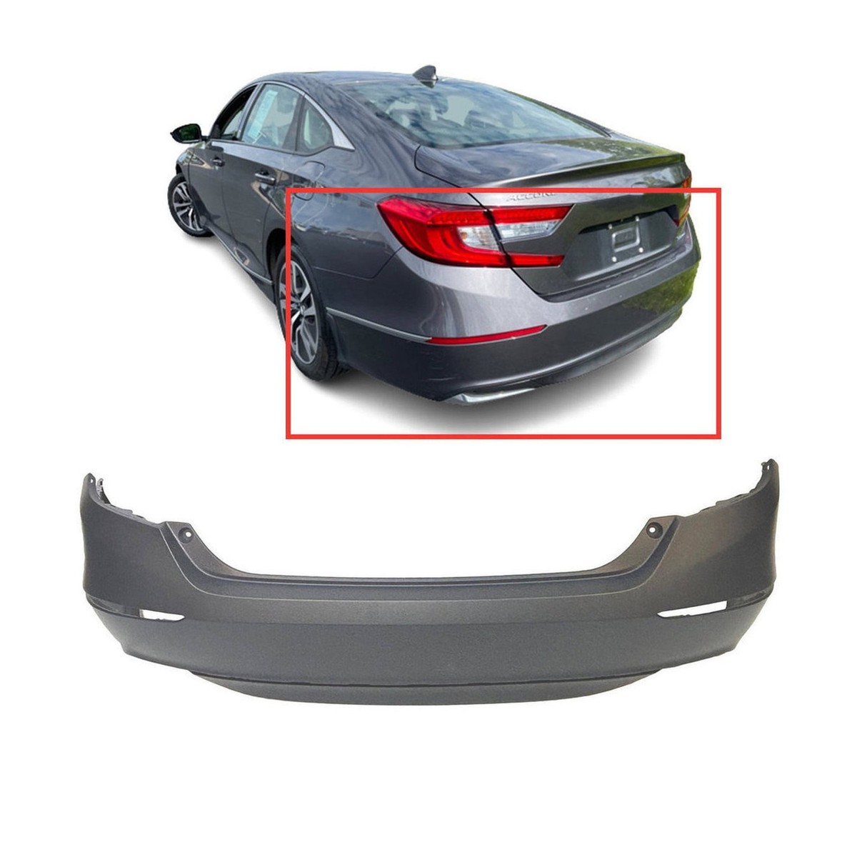 Rear Bumper Cover for 2018-2020 Honda Accord Hybrid EX-L