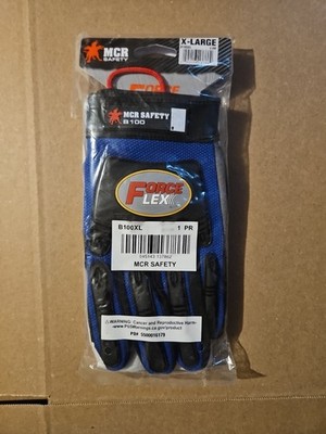 MCR Safety B100XL ForceFlex Clarino Synthetic Leather Gloves with Adjustable