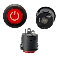 2pcs WEELYE 6V 12V Bumper Cars Push Button Red Circle Power Start Switch for