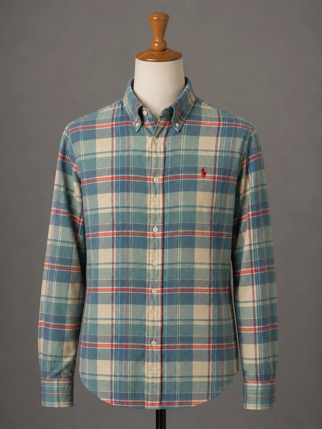 Polo Ralph Lauren Flannel Shirt Mens Check Long Sleeve Button Down