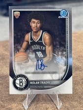 2025-26 Bowman Chrome Nolan Traore Rookie Chrome Auto #BCA-NT Nets SP (RC)