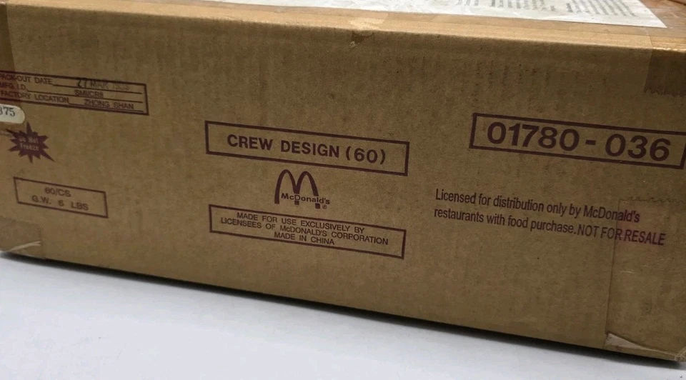 McDonald's Ty Teenie Beanie "GLORY BEAR" For Crew Only Opened Case of 60 1999 - Image 2 of 4