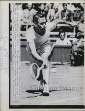 Press Photo Jack Kramer vs Czeslaw Spychala at All England tennis - net15604