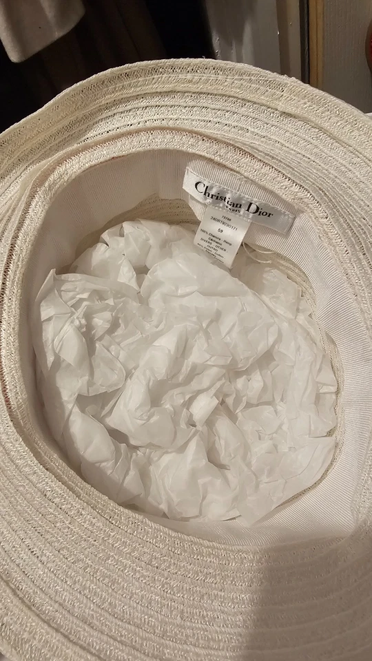 dior white hat with pink - Image 3 of 3