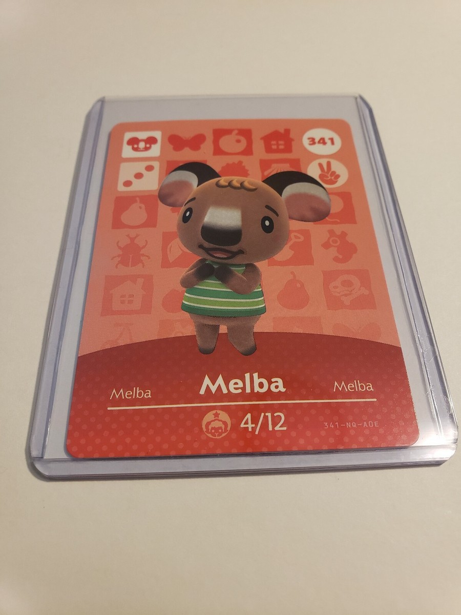 Melba # 341 Animal Crossing Amiibo Card AUTHENTIC Series 4 NEW