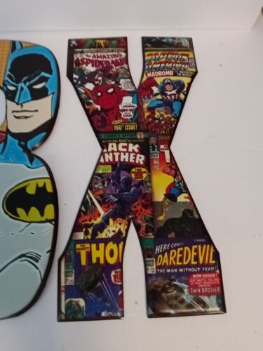 Marvel and DC Metal Sign Wall Decor Letters 10 Inch Tall - Picture 6 of 16